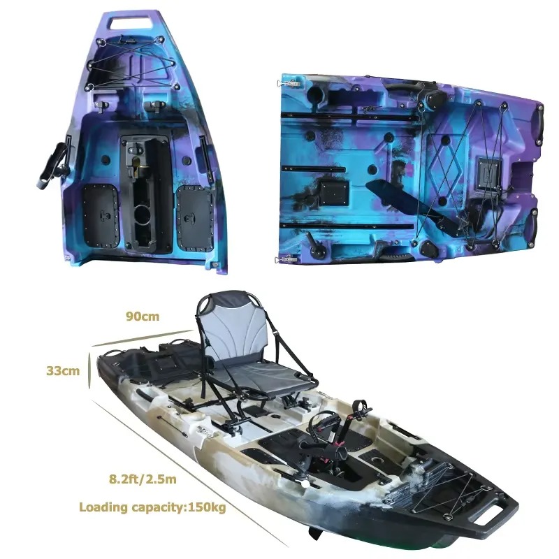 8피트 모듈식 1인승 핀 페달 드라이브 카약 프로펠러  - Fishing Boat Seat 리뷰 및 가격