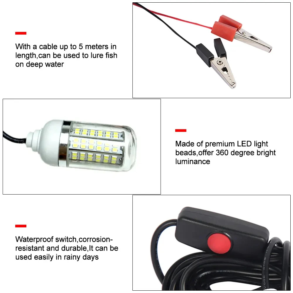 12V 수중 램프 15W 108 LED 야간 낚시 조명 - Fishing Boat Navigation Light 리뷰 및 가격
