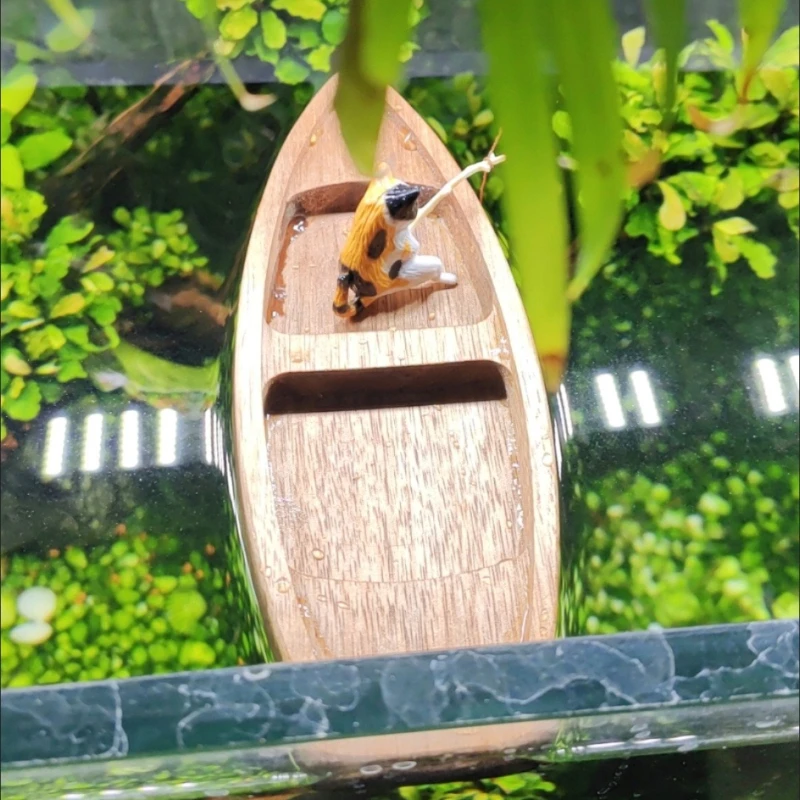 수제 나무 보트 미니 부동 보트 모델 어부 고양이 낚시 - Fishing Boat Oar 리뷰 및 가격